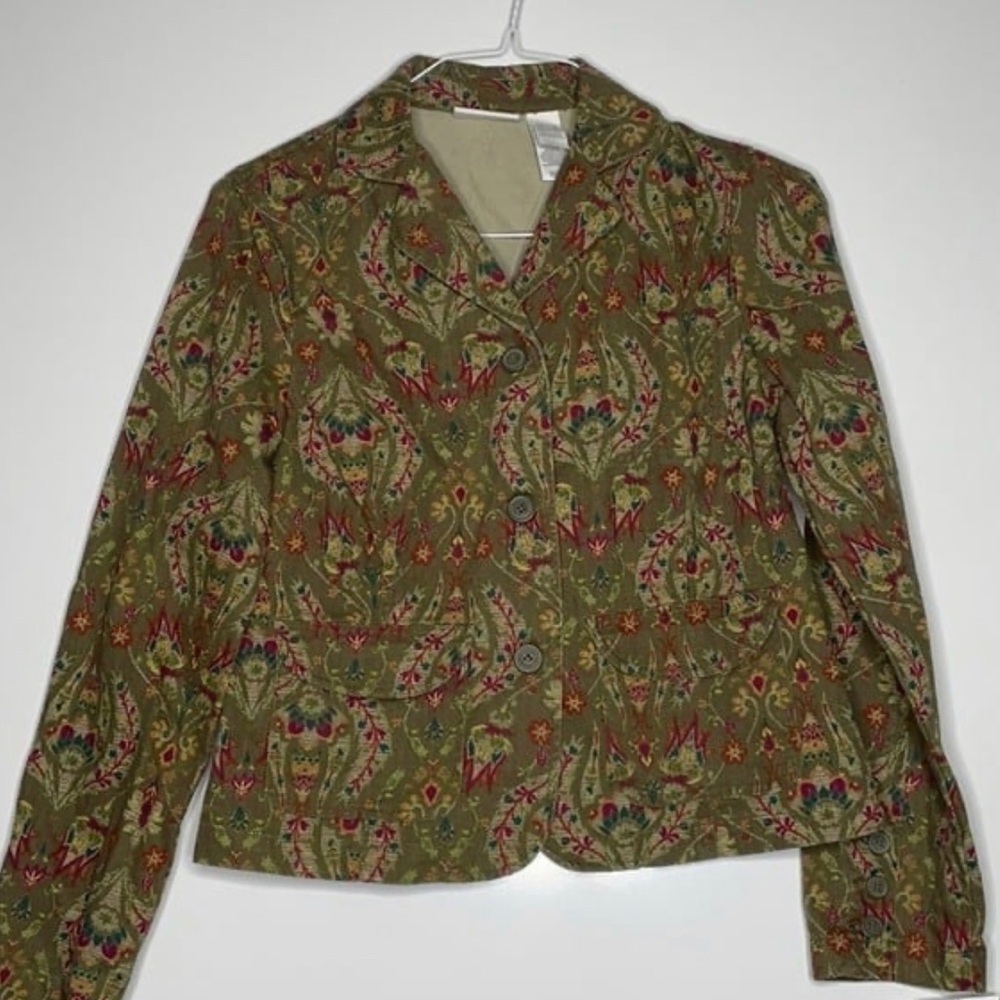 Floral Green Women's Jacket